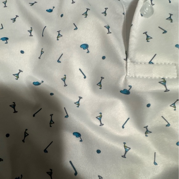 Callaway Opti-Dry 2X Martini Glass Print Performance Polo - Picture 3 of 4